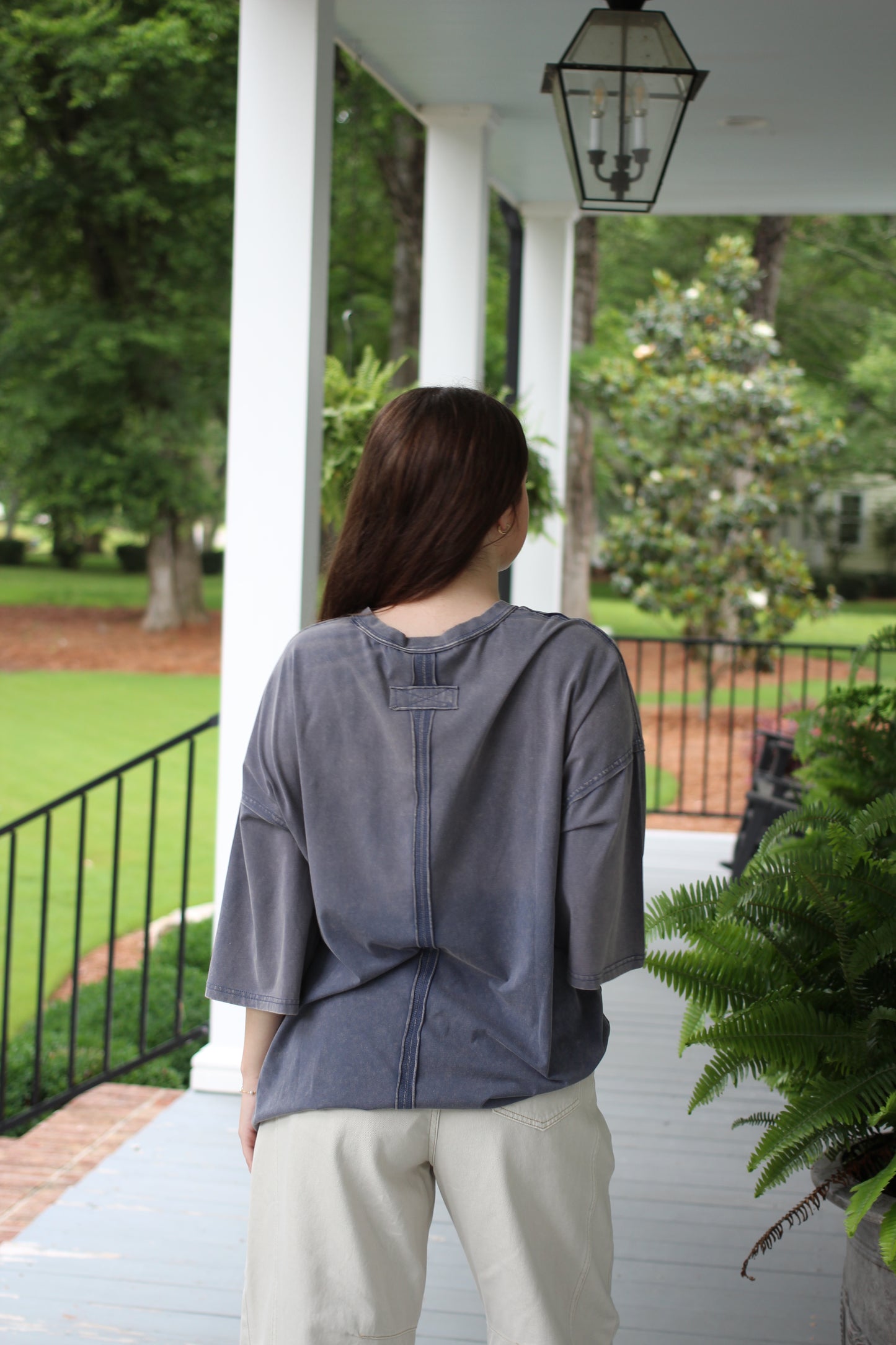 American flag short sleeve pullover
