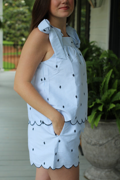 Pin Stripe leaf set
