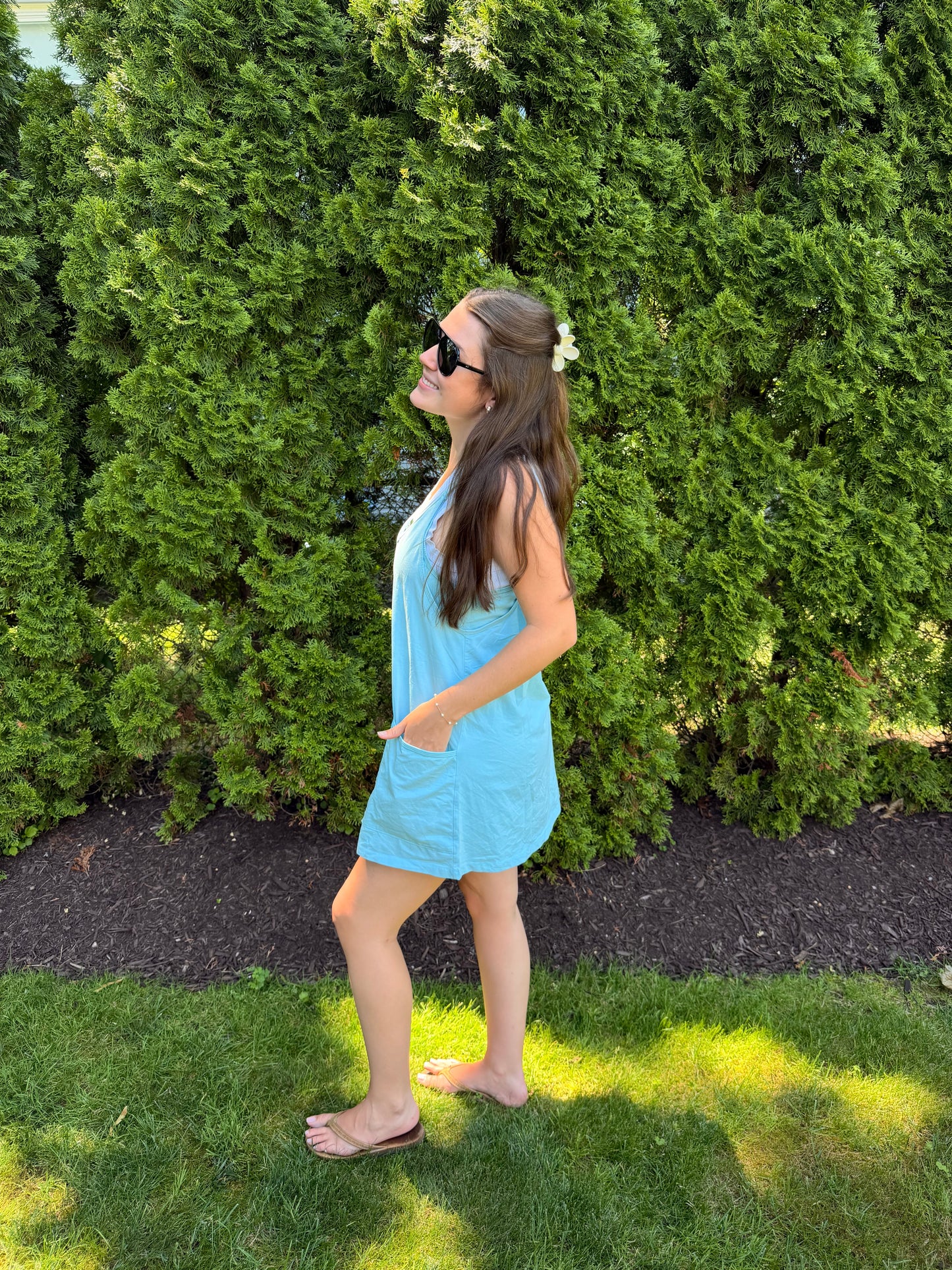 Birdie dress sky blue